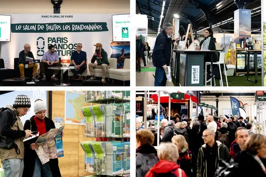 4 vignettes d'images durant le salon